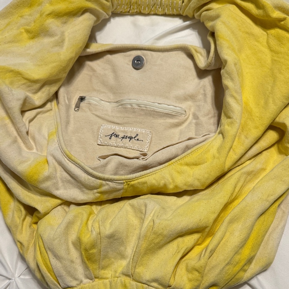Free People Yellow Hobo Bag
